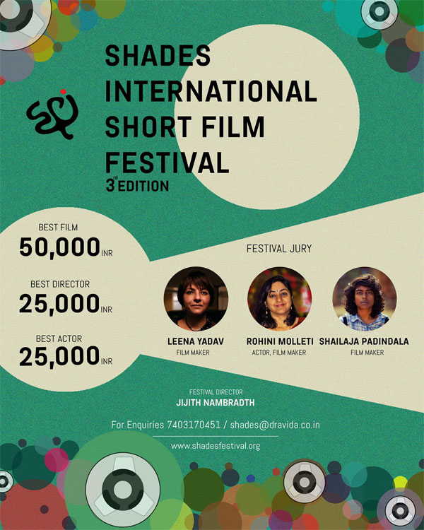 Shades Festival 3rd editor launch poster